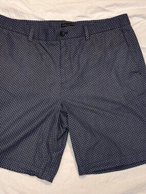 Banana Republic Mens 10" Aiden Shorts Size 36 waist Blue Cotton navy